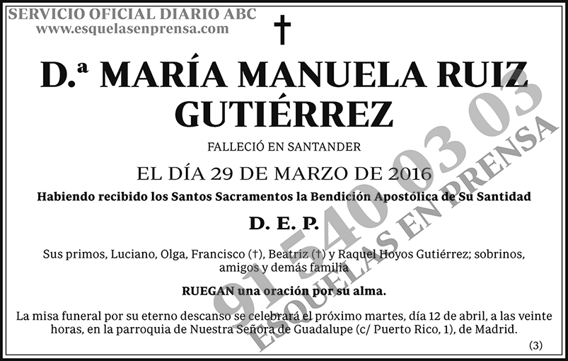 María Manuela Ruiz Guitérrez